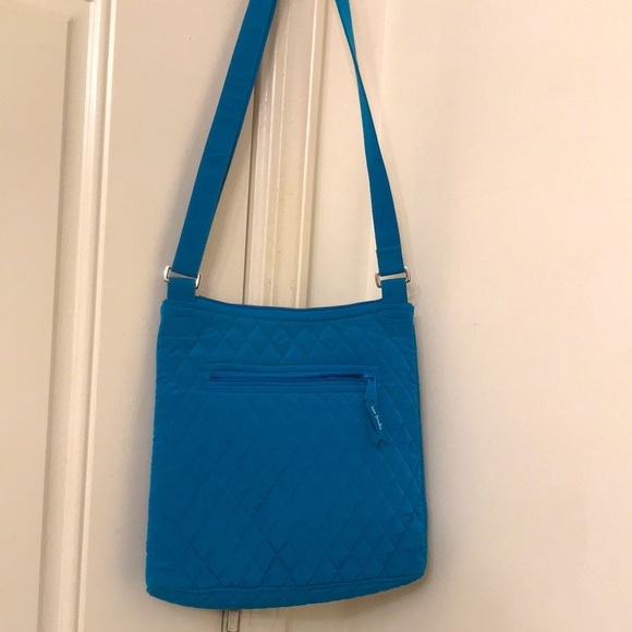 NWOT VERA BRADLEY BLUE QUILTED CROSSBODY PURSE WITH MATCHING WALLET - Picture 4 of 11